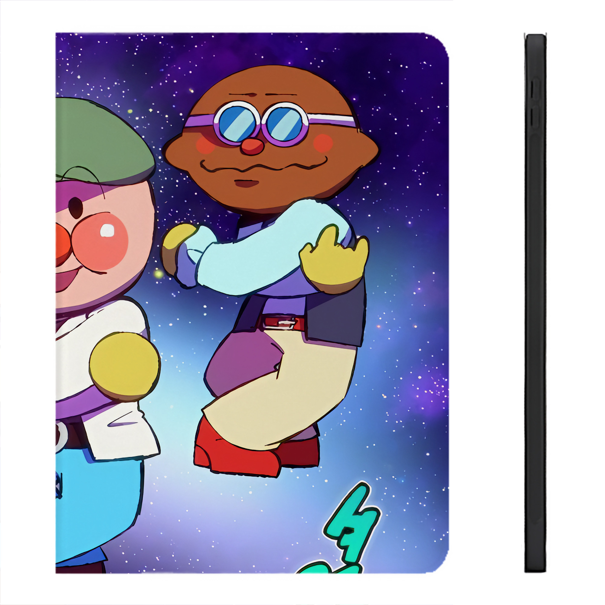 （画像用） アンパンマン Anpanman IPadケース ペンホルダー付き ブックスタイルデザイン
